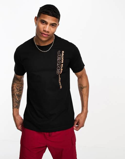 Calvin Klein Jeans SEASONAL MONOGRAM TEE - Print T-shirt - black