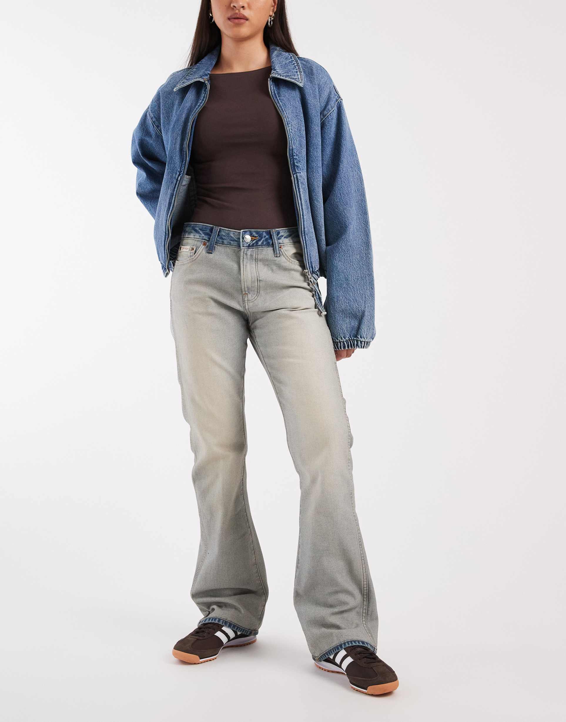 calvin klein jeans selvage bootcut jeans in stone wash