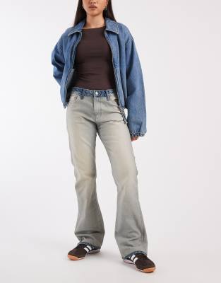 Calvin Klein Jeans Est.1978 Selvedge Bootcut Jeans In Gray