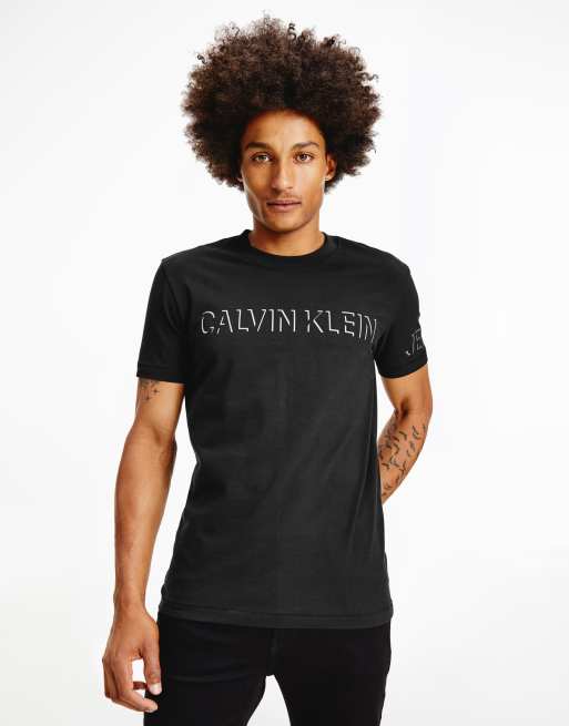 Calvin klein jeans t clearance shirt black