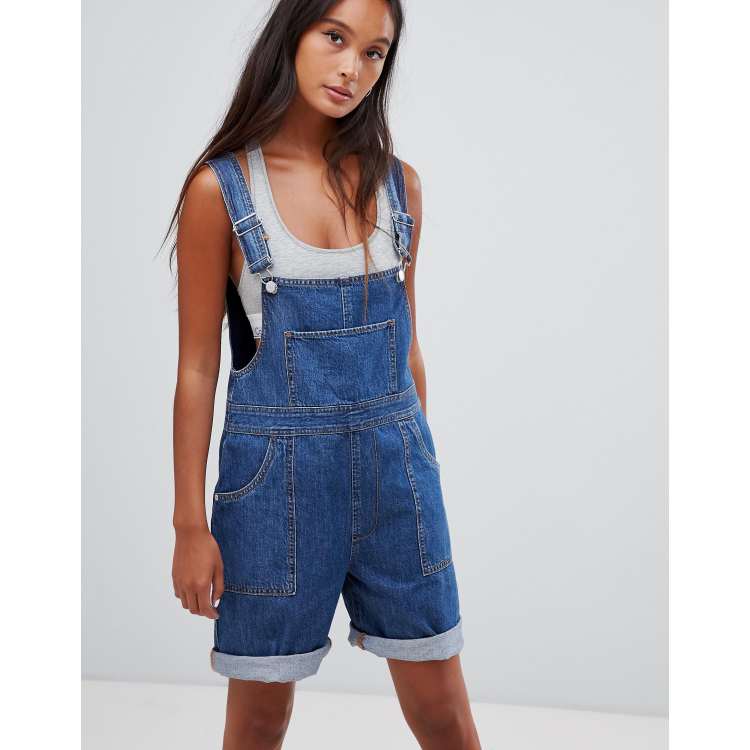 Jean hot sale short overall