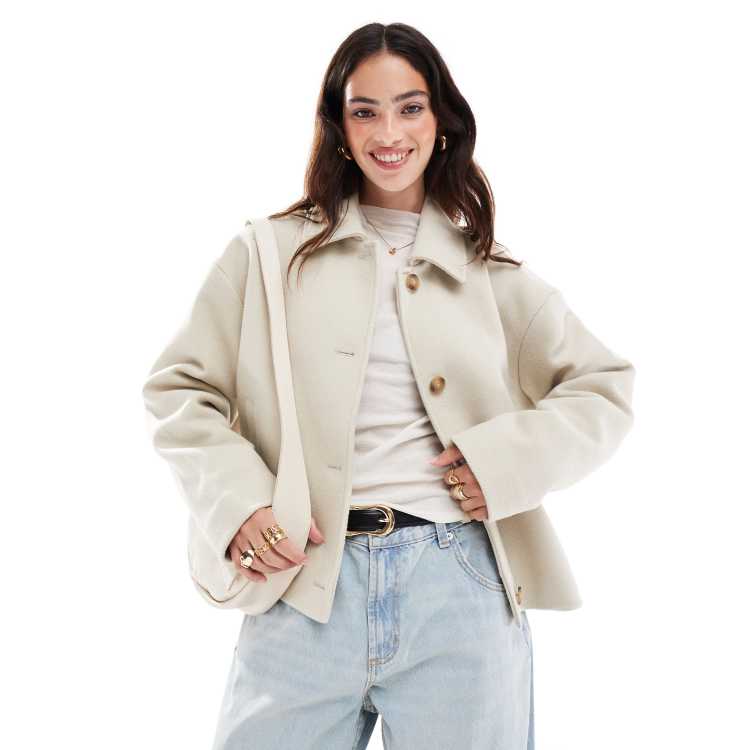 Calvin klein 3 button wool blend coat online