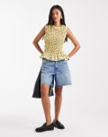 [Calvin Klein Jeans] Calvin Klein Jeans signature 90s denim shorts in light blue M LIGHT DEWY