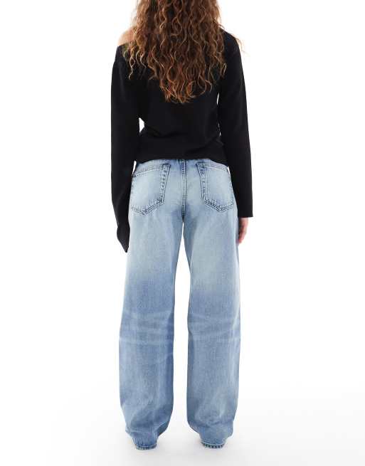 Calvin Klein Jeans signature 90s straight jeans in blue wash, 2 of 5