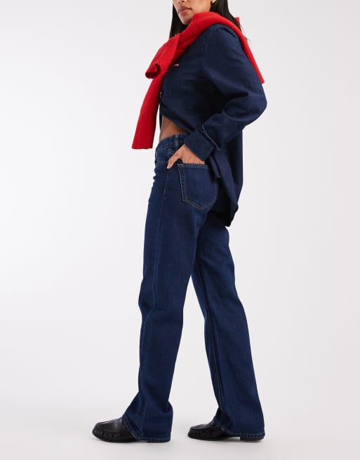 Calvin Klein Jeans signature 90s straight jeans in true indigo, 2 of 5