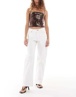 Calvin Klein Jeans Calvin Klein Jeans signature 90s straight jeans in white wash