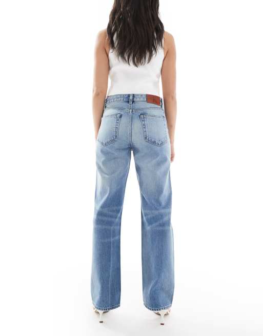 Calvin Klein Jeans signature 90s straight leg jeans in blue