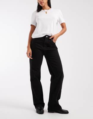 Calvin Klein Jeans - Signature - Jean droit style années 90 - Noir doux