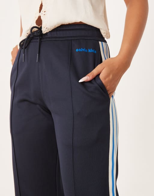 Calvin Klein Jeans - Skinnende marineblå træningsbukser, 3 af 5