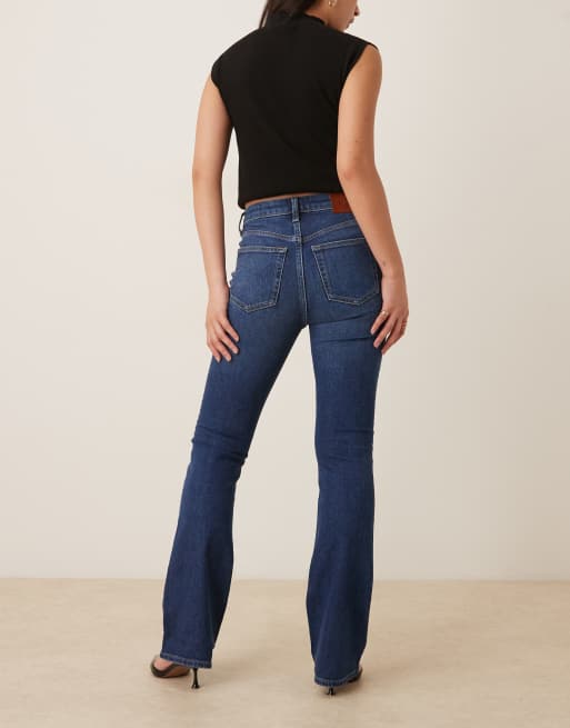 Calvin Klein Jeans skinny bootcut jeans in darkwash blue, 2 of 5