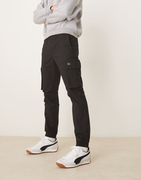 Calvin Klein Jeans - Skinny cargobroek in zwart - view 1