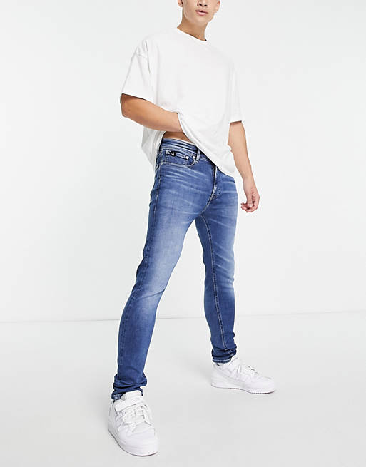 Calvin Klein Jeans skinny fit jeans in mid wash