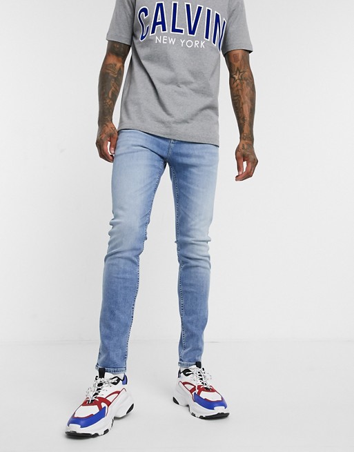 Calvin Klein Jeans skinny jeans in mid wash