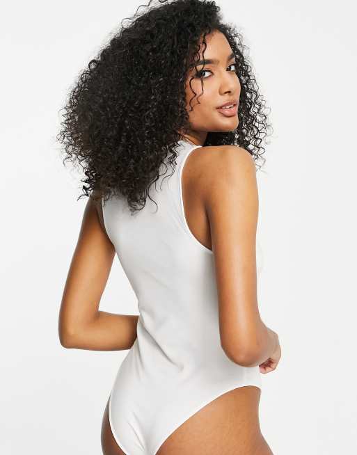 Calvin klein shop bodysuit white