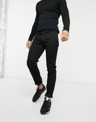 Calvin Klein Jeans slim fit jeans in black - ASOS Price Checker