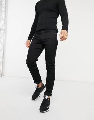Calvin Klein Jeans slim fit jeans in black - ASOS Price Checker
