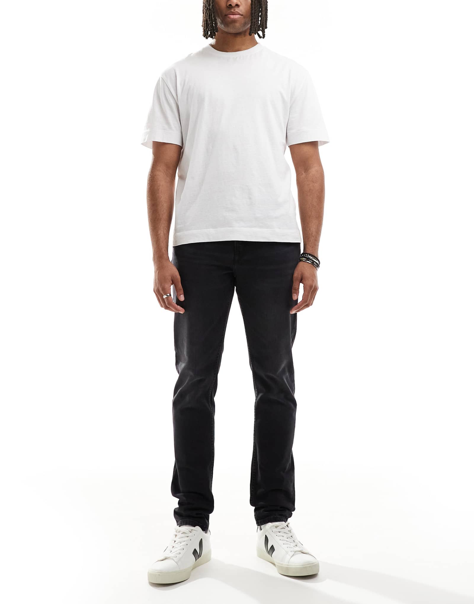 Джинсы Calvin Klein Jeans зауженного кроя черного цвета