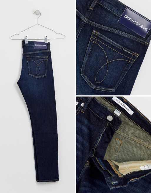 Calvin klein dark clearance blue jeans