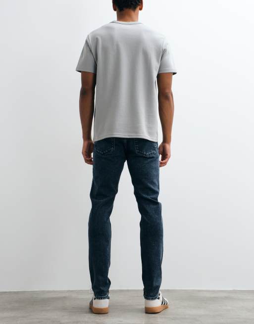 Calvin Klein Jeans slim tapered jeans in dark wash blue, 3 of 5