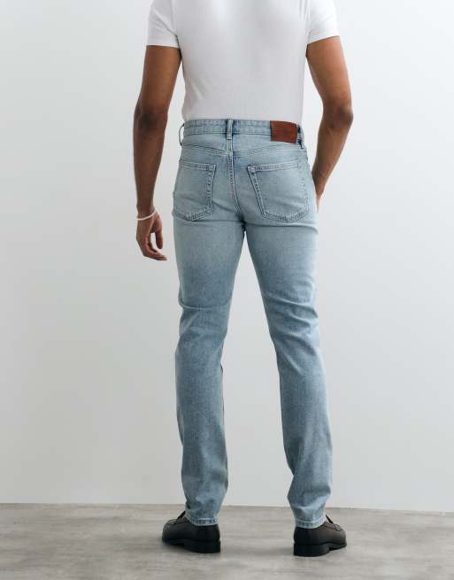 Calvin Klein Jeans slim tapered jeans in light wash blue, 5 of 5