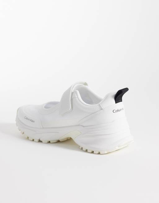 Calvin Klein Jeans slip on mary jane mules in white, 4 of 5