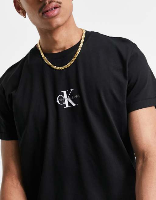 black chest ASOS Klein Calvin monogram Jeans | t-shirt small in