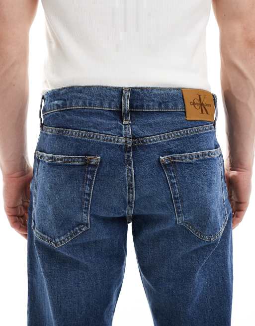 Calvin Klein Jeans - Smalle jeans med lige ben i mellemvask, 5 af 5