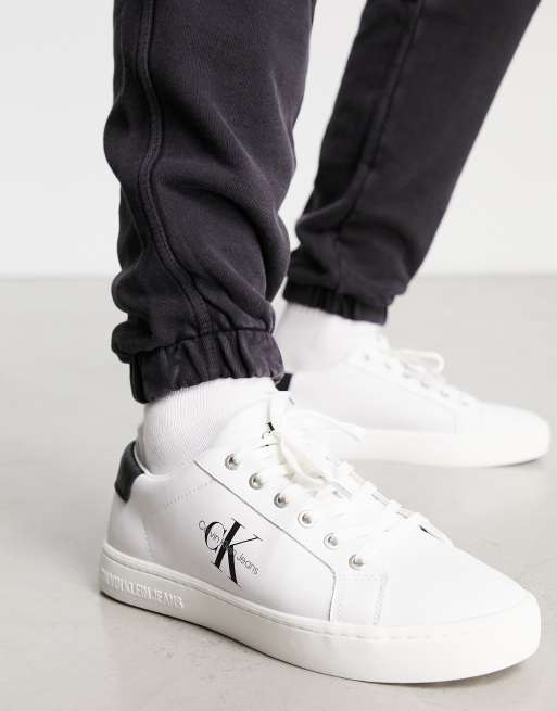 Calvin Klein Jeans – Sneaker in Weiß mit Gummisohle, 3 von 4