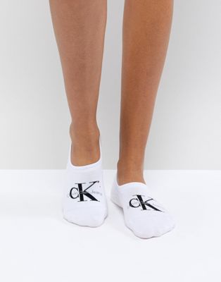 Calvin Klein Jeans – Sneakers med foder och logga-Vit