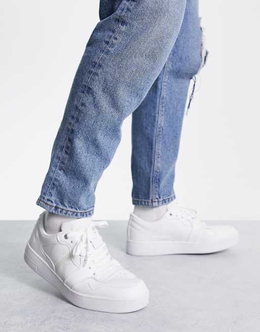 Calvin Klein Jeans - Sneakers met dikke cupzool in wit