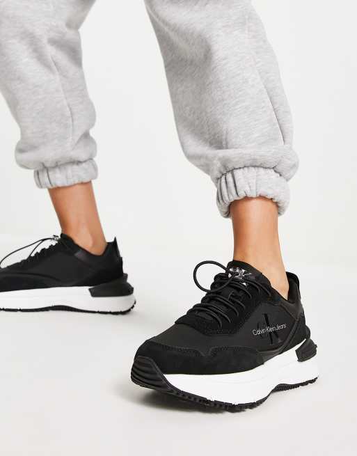 Calvin Klein Jeans - Sneakers nere da corsa con suola spessa, 4 di 4