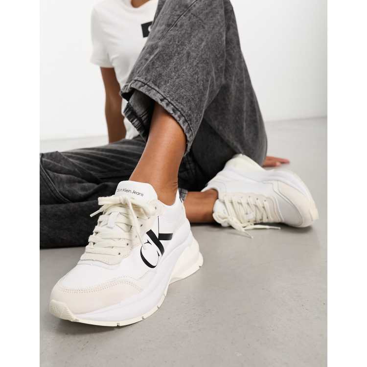 Calvin klein sneakers con zeppa hotsell