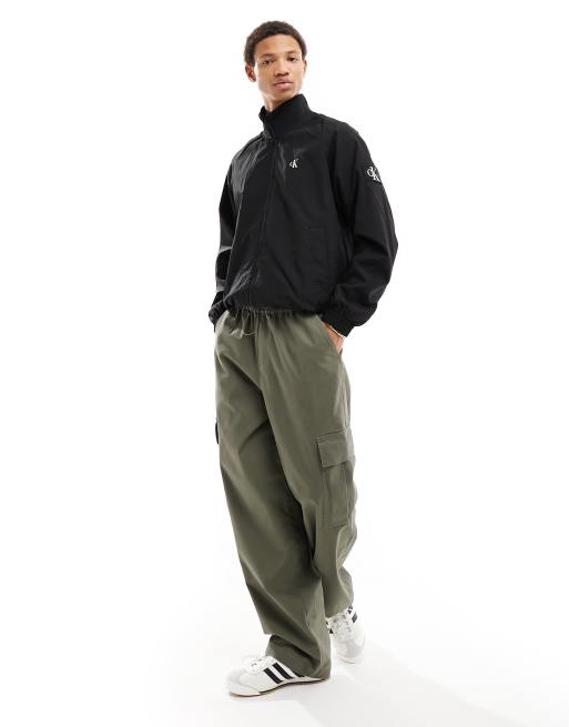 Calvin Klein Jeans - Sort harrington-jakke uden polstring