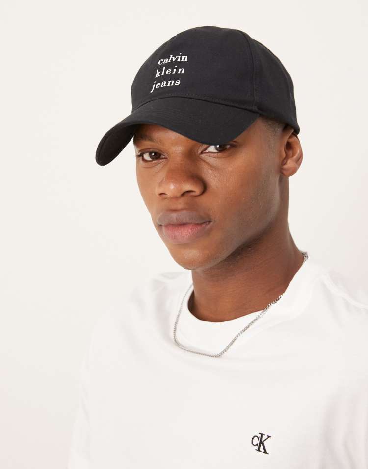 Calvin Klein Jeans - Sort kasket med grafik - view 1