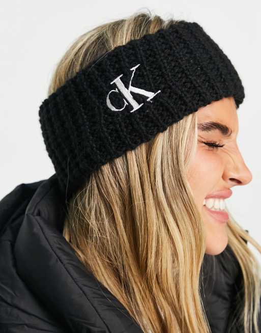 Calvin Klein Jeans - Sort pandebånd i vaffelstrik