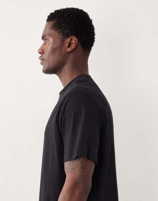 Calvin Klein Jeans - Sort T-shirt med NYC-brystprint, 4 af 5