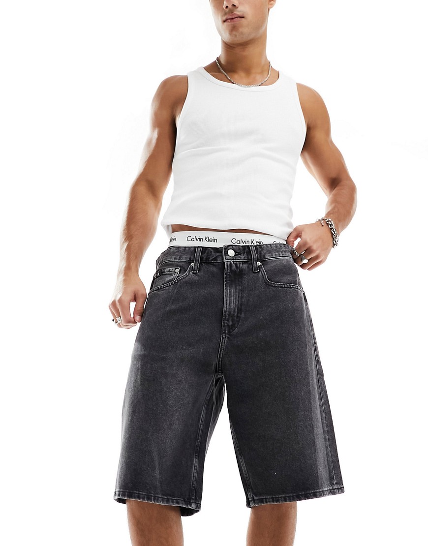 calvin klein jeans - sorte 90'er-denimshorts