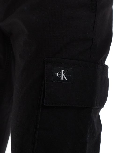 Calvin Klein Jeans - Sorte og smalle cargobukser, 5 af 5