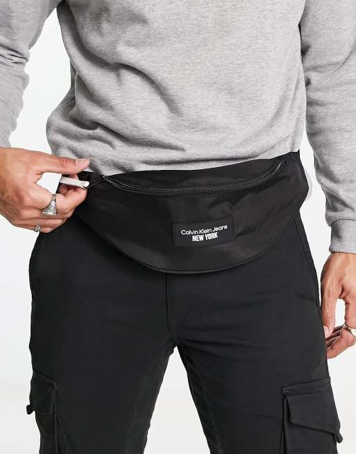 Calvin Klein Jeans sport essential fanny pack in black | ASOS