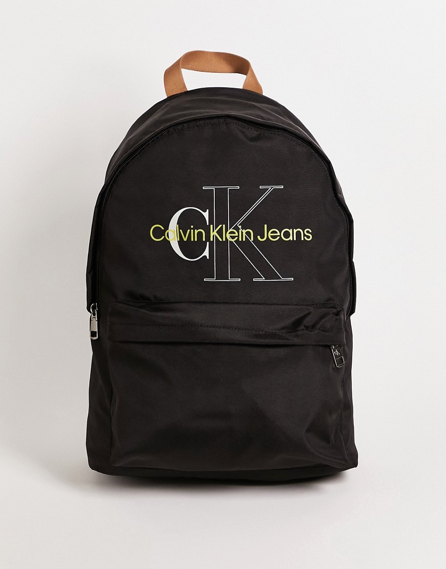 Calvin Klein Jeans Est.1978 Sport Essentials Backpack With Contrast Logo In Black