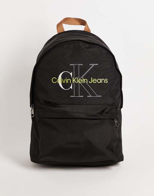 Calvin Klein Jeans sport essentials backpack with contrast logo in ...