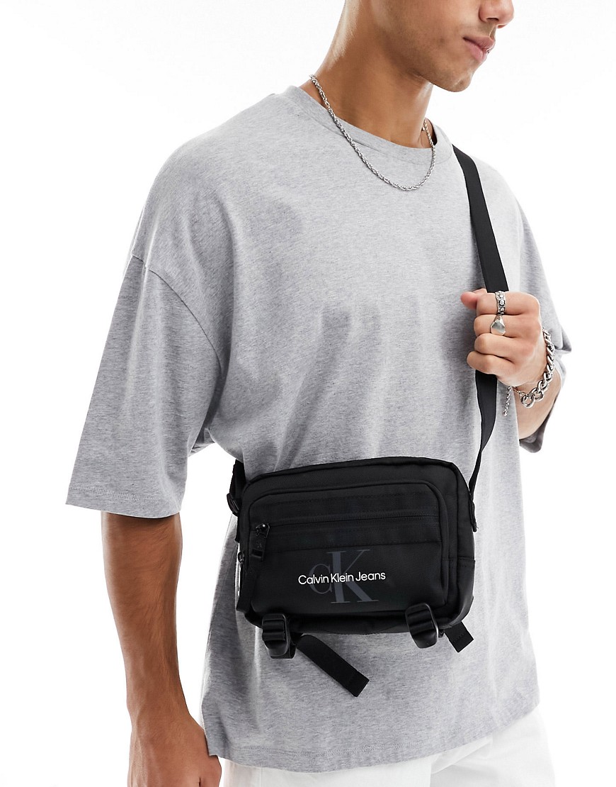 calvin klein jeans - sport essentials - camera bag nera-nero