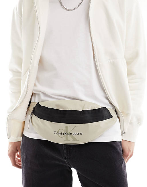 Calvin Klein Jeans sport essentials waistbag in taupe | ASOS