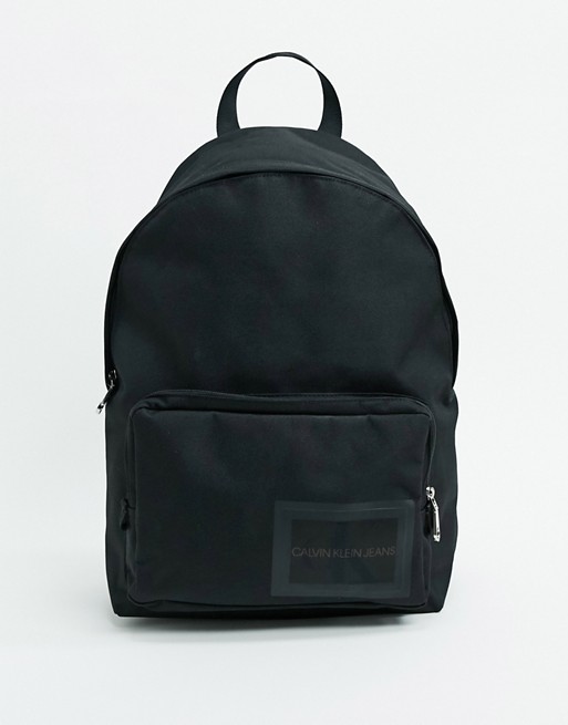 Calvin Klein Jeans Sports Essentials Campus logo backpack in black