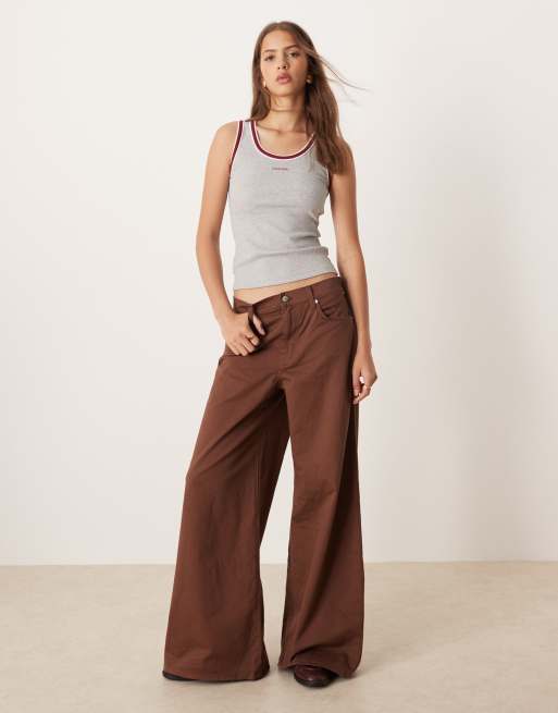 Calvin Klein Jeans sporty tank in grey and burgundy, 4 of 4