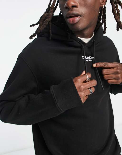 Calvin klein deals jeans hoodie black