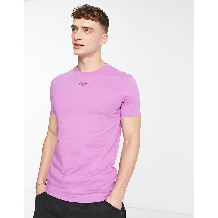 Calvin klein jeans pink 2024 t shirt