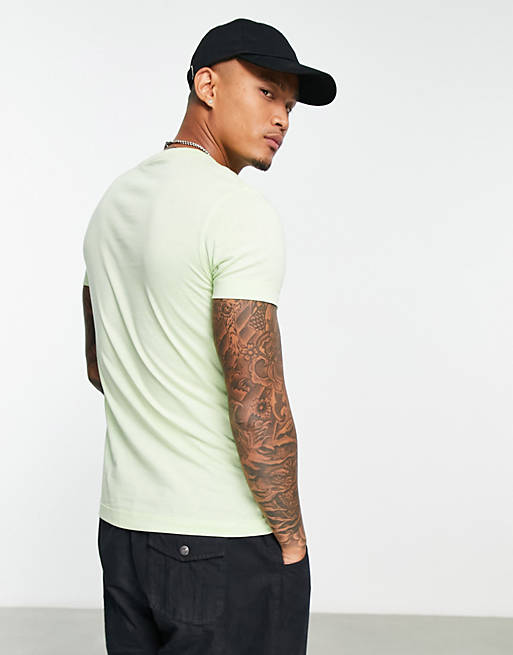 Calvin Klein Jeans stacked logo t-shirt in green | ASOS
