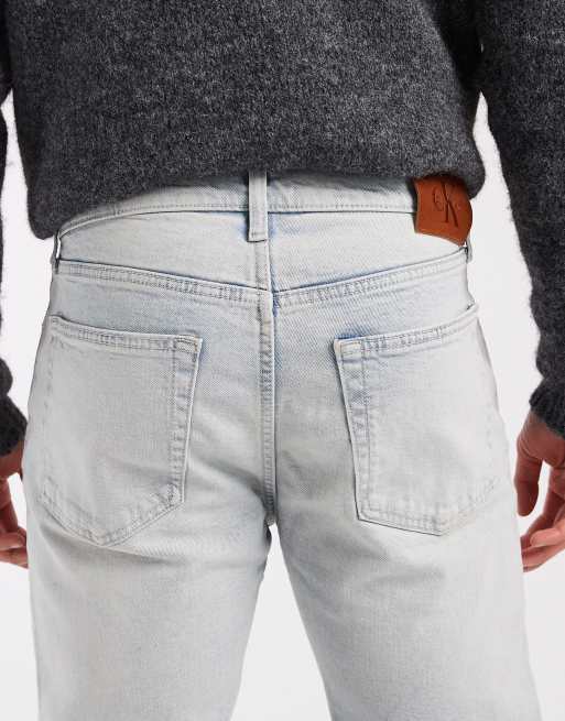 Calvin Klein Jeans - Standaard rechte jeans in lichte wassing, 5 van 5