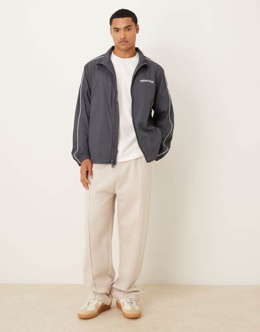 Calvin Klein Jeans standard collar jacket with white detail in blue , 2 of 5